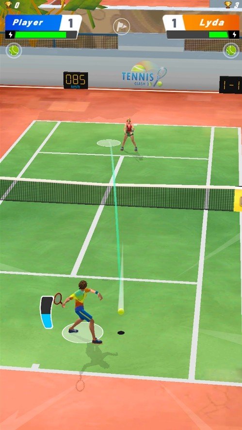 网球碰撞3D图1
